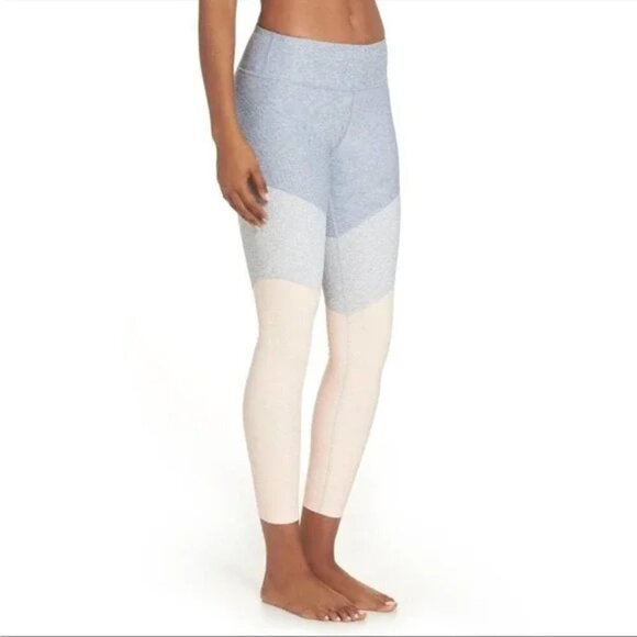 Outdoor Voices Pink Gray Springs Colorblock Leggings - Picture 1 of 5